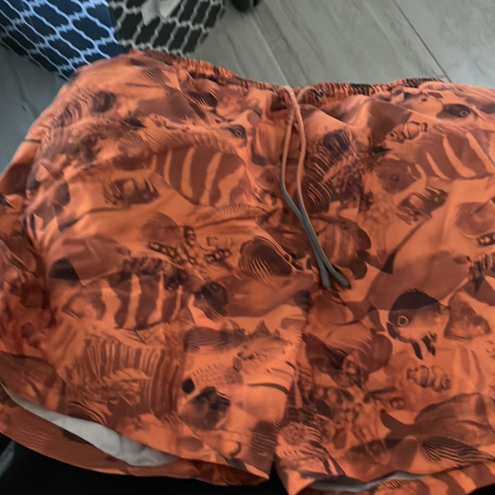Hugo boss orange swim trunks